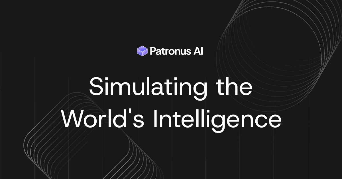 패트로너스AI — 공식 도메인(patronus.ai) 발행 OG 이미지로, 시리즈B 발표와 함께 교체된 회사 공식 비주얼.